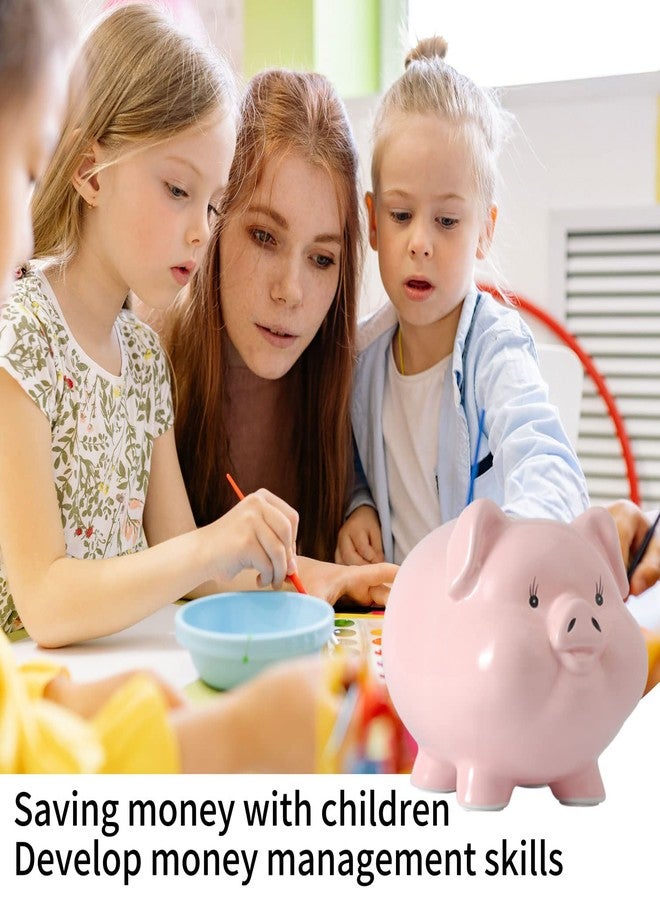 PIG WORLD Ceramics Piggy Bank for Adults,Boys Piggy Bank Girls,Money Safe for Cash Saving,alcancias De Dinero para Adultos Niños,Saving Money Bank,Coin Bank,Modern Home Decor Living Roomk - Image 3